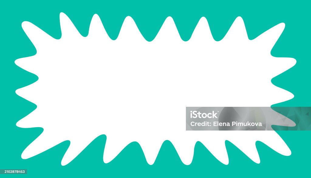 Rectangle Wave Pattern Wave Rectangle Frame Doodle Scalloped Edge Border With Wavy Pattern ...
