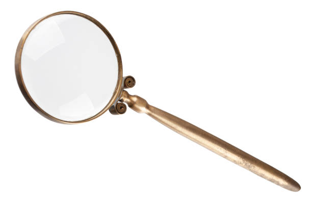 istock Retro vintage magnifying glass 2102887057