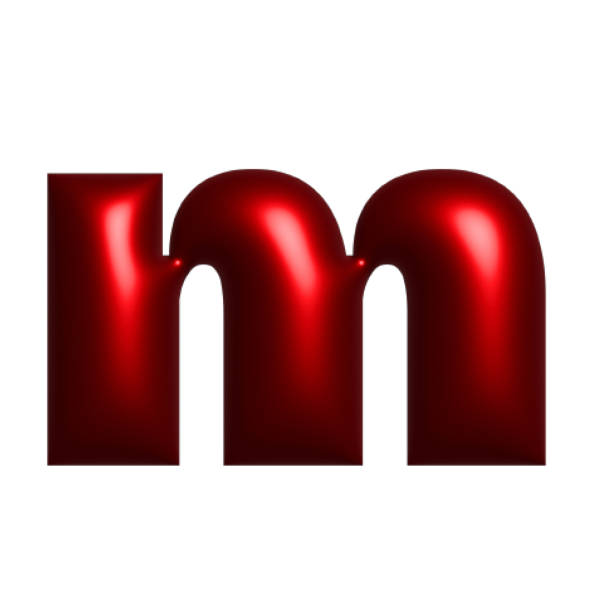 ilustrações de stock, clip art, desenhos animados e ícones de red metal shiny reflective letter m 3d illustration - letter m alphabet three dimensional shape plastic