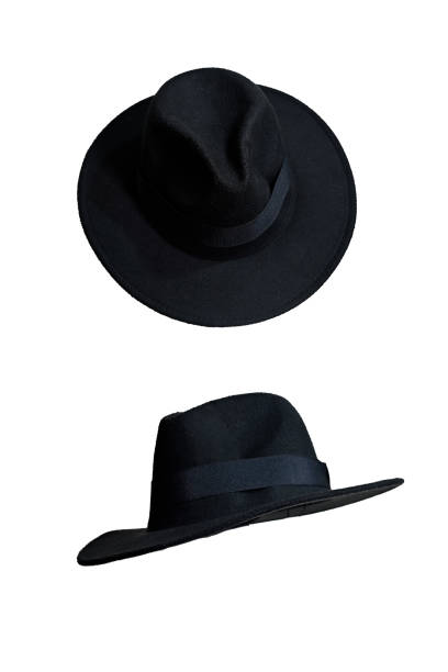 istock natural black felt hat wide brimmed hat isolated on white background head protection and style model 2102985432
