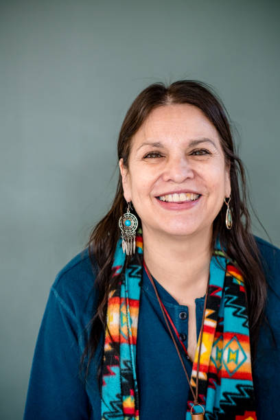 Graceful Wisdom: Portrait of an Indigenous Mother