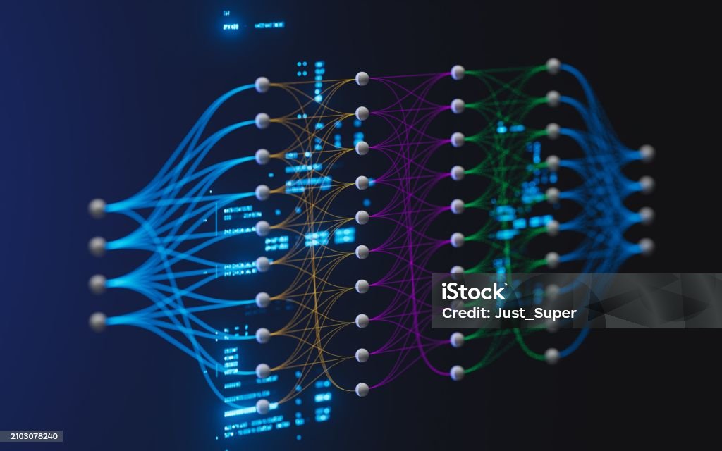 Neural Network Nodes Deep Learning Artificial Intelligence Machine ...