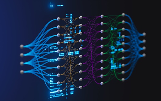 Neural Network Nodes Deep Learning Artificial Intelligence Machine ...