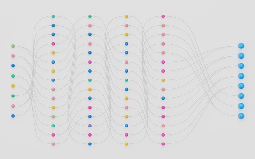 Machine Learning Nodes Animation Neural Network Nodes Deep Learning Artificial Intelligence Machine ...
