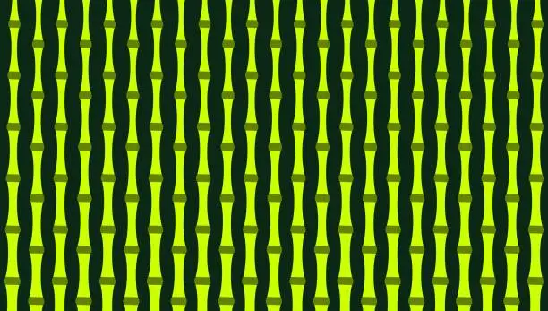 Vector illustration of Bamboo stick background. design art. pattern vector. green background