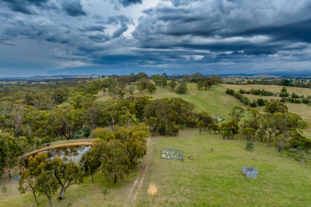 istock Summer Storm Landscape out in the country 2103160556