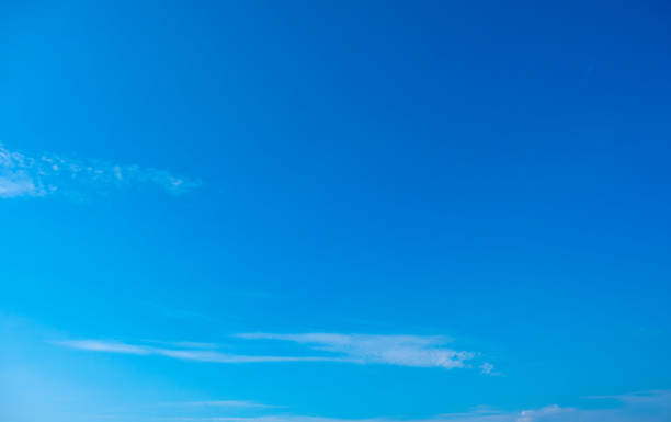 istock Background panoramic skyline view In the morning sky with colorful clouds and beautiful cloud patterns In the soft light of the morning 2103245862