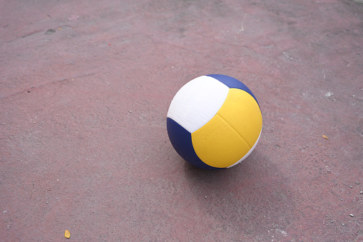 Volleyball on the floor