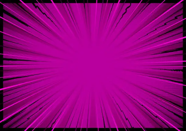 Vector illustration of Pink comic book action explosion starburst