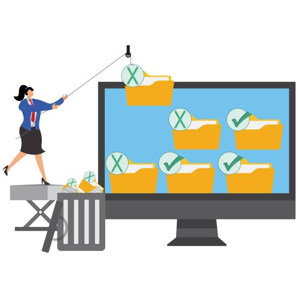 Computer File Clip Art 90+ Cleaning Computer Files Stock Illustrations, Royalty-Free Vector ...