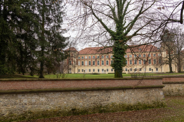 istock Park in Winter, grey day without Snow 2103467613