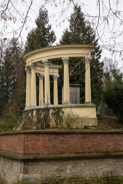 istock Park in Winter, grey day without Snow 2103467614