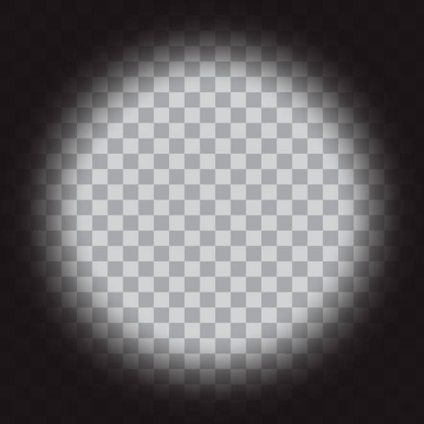 Soft light radial gradient. Transparent vignette overlay. Circular fade background. Vector spotlight effect. Vector illustration. EPS 10. Soft light radial gradient. Transparent vignette overlay. Circular fade background. Vector spotlight effect. Vector illustration. EPS 10. Stock image vignette stock illustrations