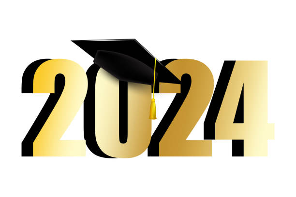 istock Graduation cap icon. Class of 2024 celebration. Academic success emblem. Achievement milestone graphic. Vector illustration. EPS 10. 2103551714