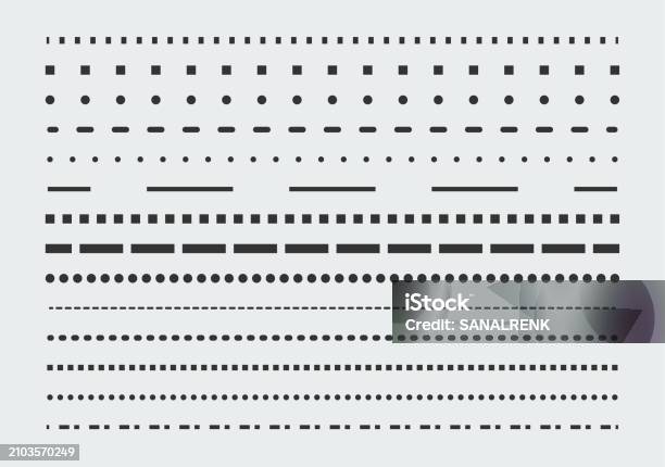 Text Outlining Line Lines Outline Style Symbol Set Stock Illustration - Download Image Now ...