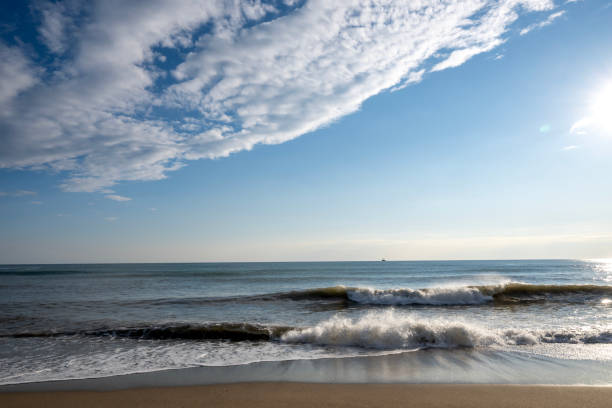 istock Beautiful sky above cumulus clouds with dramatic light and landscape 2103593515