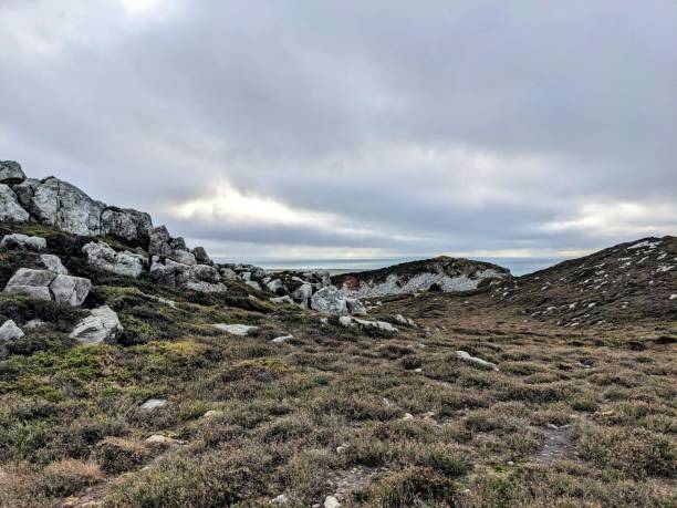 istock Walking around the cliffs and headland of Holyhead in Anglesey 2103650477