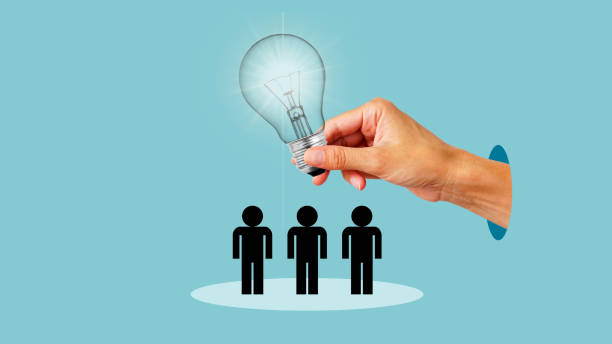 istock Teamwork cooperation and leadership. Group of people, employees working together to create new profitable idea. Concept of business, success and growth 2103653124