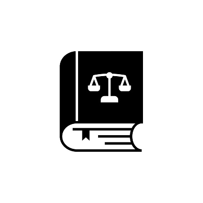 Constitution Law Book Solid Icon. This Flat Icon is suitable for infographics, web designs, mobile apps, UI, UX, and GUI design.