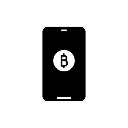 Save Bitcoin Solid Icon. This Flat Icon is suitable for infographics, web designs, mobile apps, UI, UX, and GUI design.