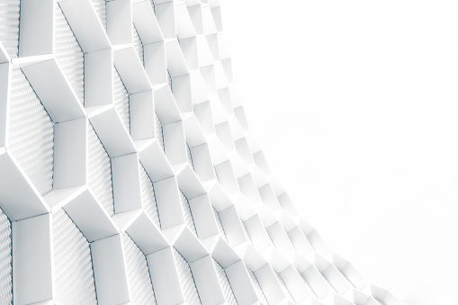 White abstract architecture background