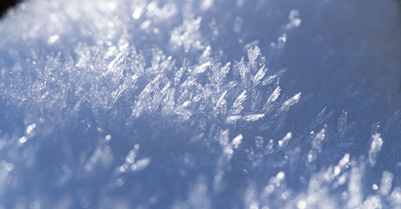 Photographing snowfall with a macro lens