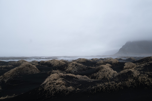 Black Dunes of Stokksnes in the south of Iceland
