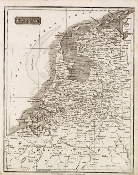 istock MAPS - Antique Map of HOLLAND from RARE Abraham REES Encyclopaedia 1800s 2103887075