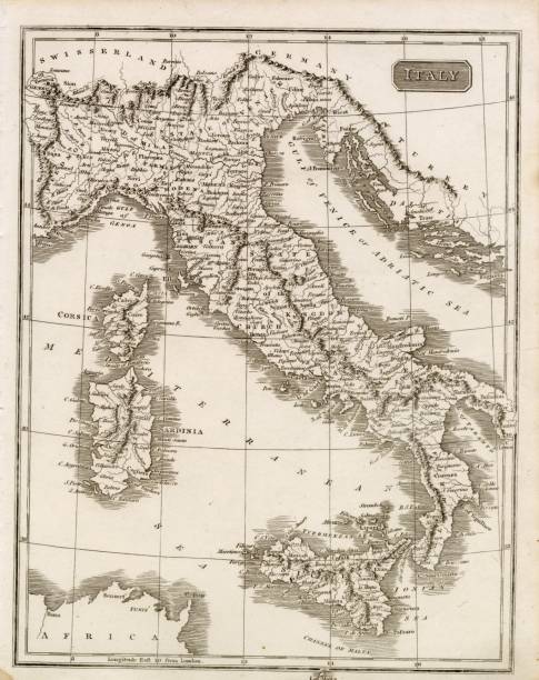 istock MAPS - Antique Map of ITALY from RARE Abraham REES Encyclopaedia 1800s 2103887090