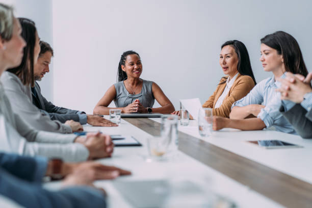 istock Business persons on meeting in the office. 2103894535
