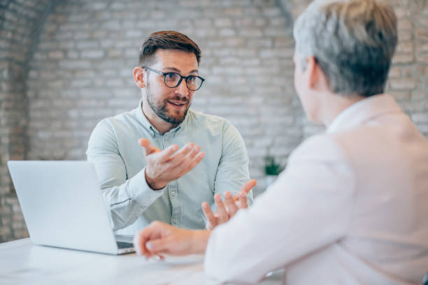 istock Business partners in meeting. 2103895053