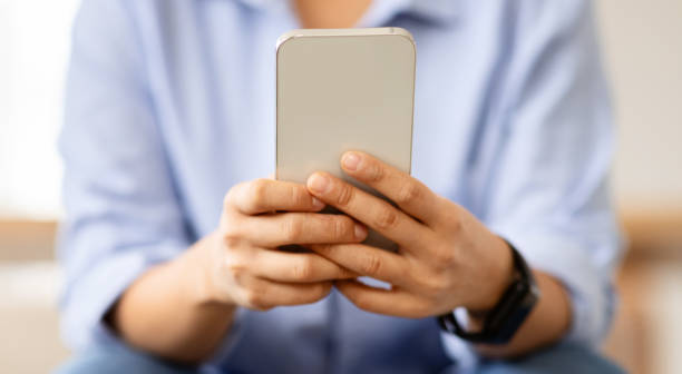 istock Woman hands holding smartphone, digital world concept 2103895608