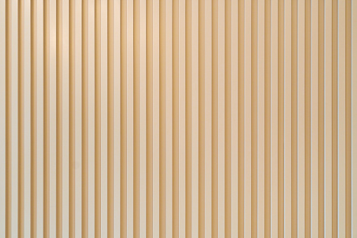 Wood battens wall pattern texture. interior design decoration background