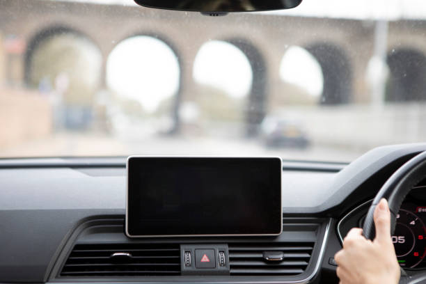 istock Close-up of car telematics system 2103964002