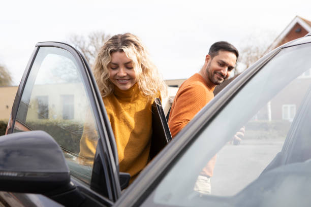 istock Work colleagues arriving at their office 2103965028