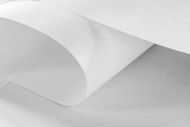 istock Large long sheets of white paper . 2103992097
