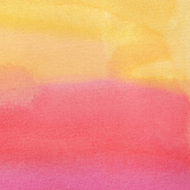 istock Colorful abstract watercolor background. Hand painted illustration on paper. Brush strokes in soft warm pastel colors. 2104084794