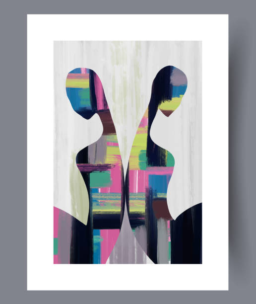 istock Portrait people retro surrealism wall art print 2104102417