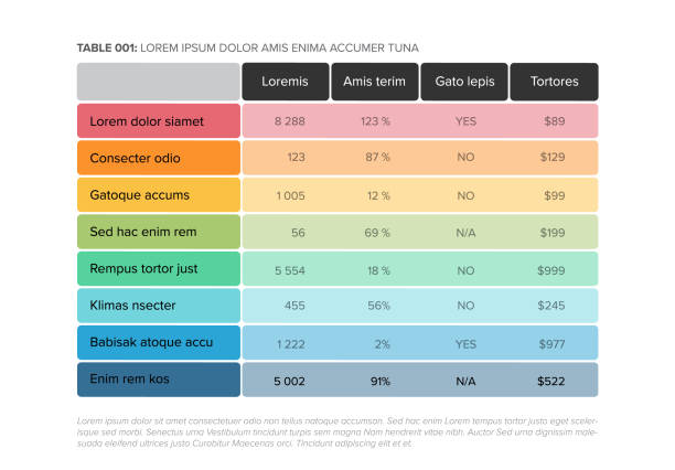 50+ Tabular Infographic Stock Illustrations, Royalty-Free Vector ...