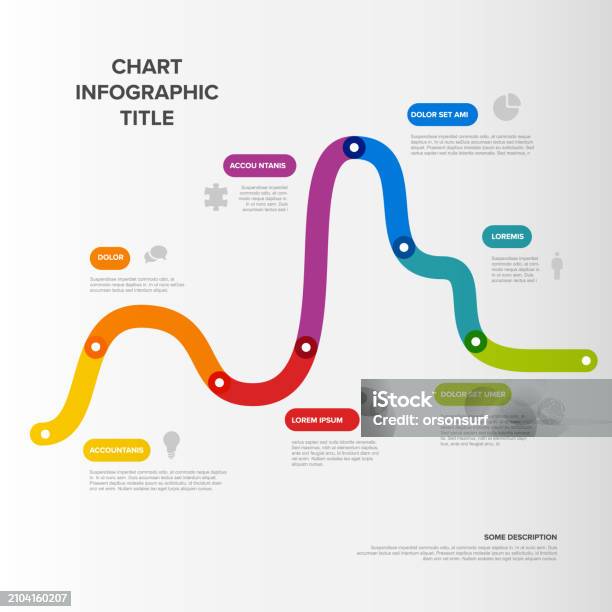 thick line infogrpahic timeline diagram template with... Thick Line Growth Infogrpahic Graph Timeline Diagram Template Stock ...
