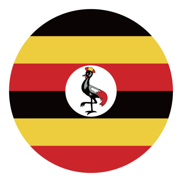 Uganda flag. Button flag icon. Standard color. Round button icon. The circle icon. Computer illustration. Digital illustration. Vector illustration. Uganda flag. Button flag icon. Standard color. Round button icon. The circle icon. Computer illustration. Digital illustration. Vector illustration. rothschild giraffe stock illustrations