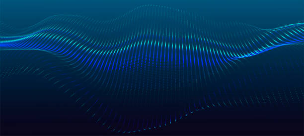 istock Abstract digital particle wave. Futuristic dot wave. Dynamic wave of luminous dots. Futuristic background for presentation design. Technology background vector. Vector illustration 2104220990