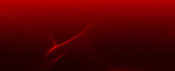 istock Abstract digital wave of particles. Futuristic point wave. Dynamic wave of luminous dots. Technology background vector. 3D 2104225710