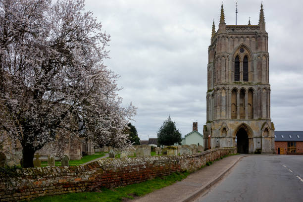 Glastonbury Abbey at Glastonbury, England.