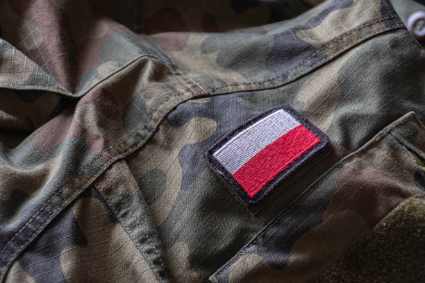 istock Polish camo military uniform 2104273261