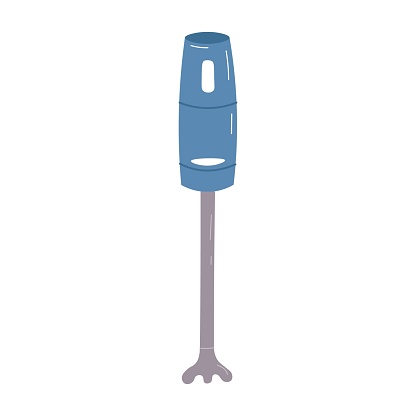 Vector illustration of a blue color brook blender on a white background