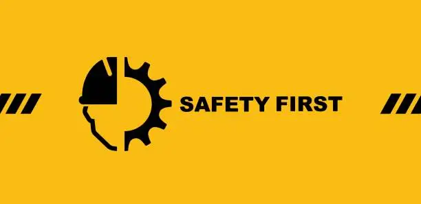 Vector illustration of safety first