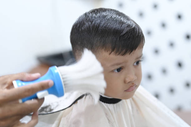 istock Clean your face when cutting your hair 2104498652