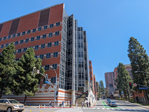 Los Angeles, California - March 20, 2021: The Gonda (Goldschmied) Neuroscience and Genetics Research Center at UCLA