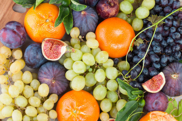 istock Healthy food. Fresh fruit background 2104590762